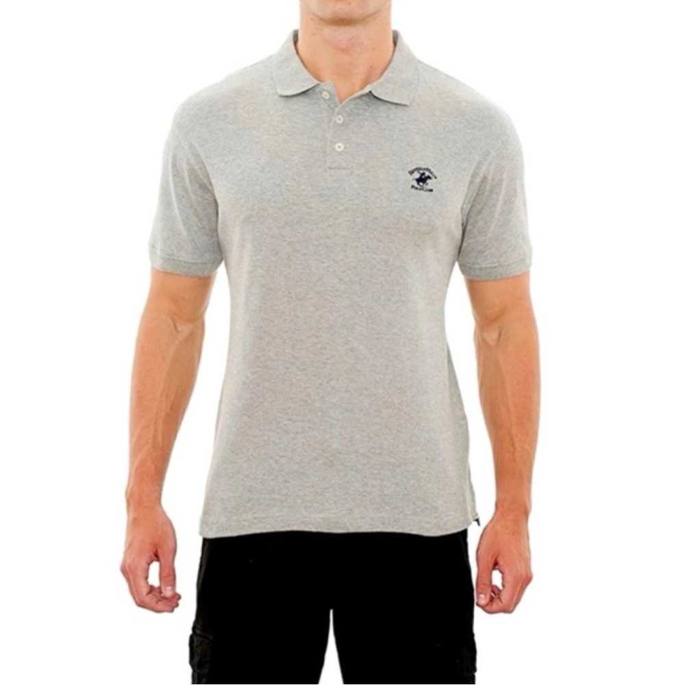 Beverly Hills Polo Modern Fit Polo Shirt Preppy Chic Classic Large Smart Casual - Picture 2 of 10
